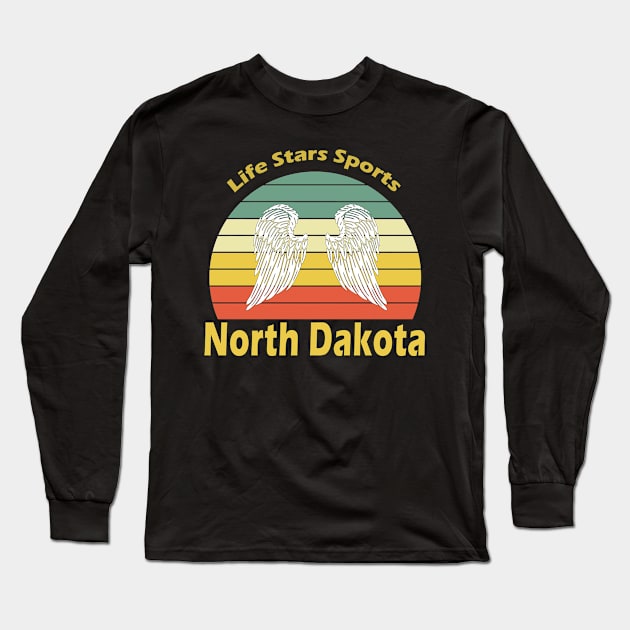 North Dakota Long Sleeve T-Shirt by Alvd Design